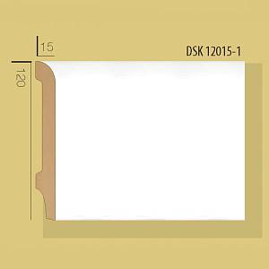 Плинтус Decolux DSK 12015 белый 120*15*2400мм (15шт/уп)
