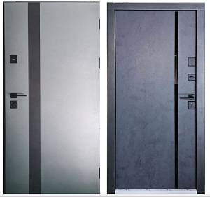 Двері вхідні Artiz Тип 11 Бетон Антрацит 960*2050 праві Метал/МДФ