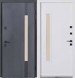Двері Вхідні БулатТермо Хаус Мод705/431 Темний Антрацит/вулична білий атласний 950*2050ліва СЧ