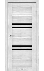 Дверне полотно SLOVENIA StilDoors Сандал (800*2000) ПВХ, стекло черное (СК)