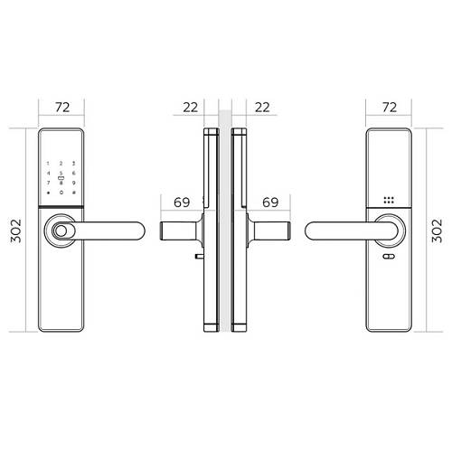 Смарт замок PES Mops