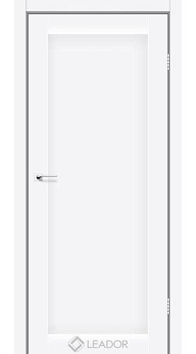 Дверь межкомнатная Leador Bavaria белый мат (600*2000) sincrolam глухая