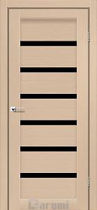 Дверь межкомнатная Darumi Vela Дуб боровой (800*2000) стекло черное