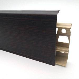 Плінтус ПВХ Hi Line Prestige Cezar Матовый №200 Венге (74*22*2500)