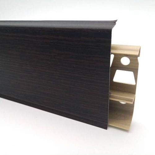 Плінтус ПВХ Hi Line Prestige Cezar Матовый №200 Венге (74*22*2500)