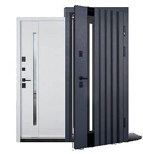 Двері вхідні уличная  Abwehr  Avenue 537( Termix) 960х2050  ( антрацит/білий) терморозрив