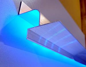 Алюмінієвий профіль тіньового шва АПТШ 21 без покриття 3 м/п