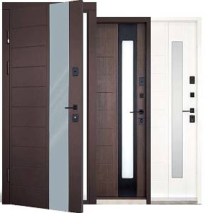 Двері вхідні уличн Abwehr (Cottage) Ufo 367) 960х2050  ( Ral7016/білий) терморозрив