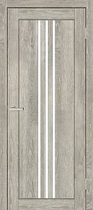 Дверь Doors Smart С049 дуб дымчатый (800*2000) экошпон, стекло сатин