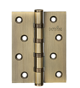 Петля MVM неразъемная врезная B-100 (100*75*2,5мм) универсальная античная бронза AB(латунь) (шт) (1петля в 1 уп)