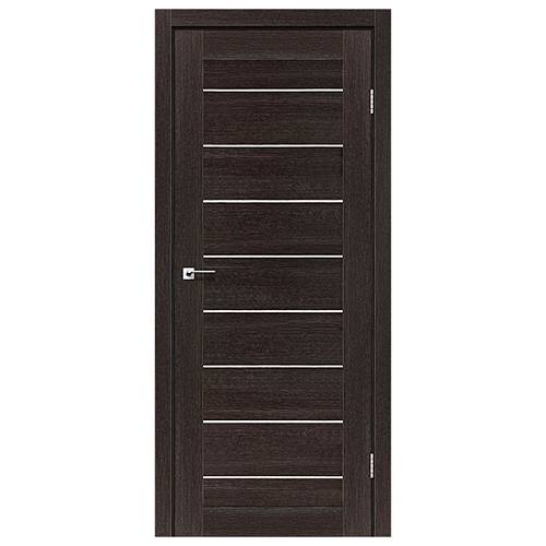 Дверь межкомнатная Leador Neapol дуб саксонский (800*2000) sincrolam, стекло сатин белый