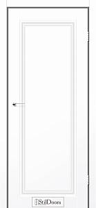 Дверне полотно Emeli StilDoors Белый супермат (полипропилен) (800*2000) ПВХ, глухое