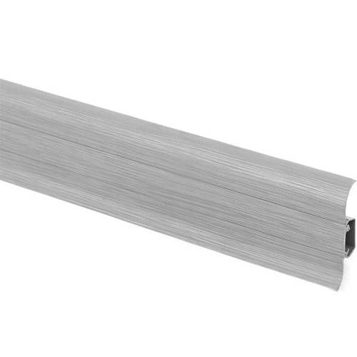 Плінтус Premium Cezar Матовий №201 Алюміній (59*22*2500)