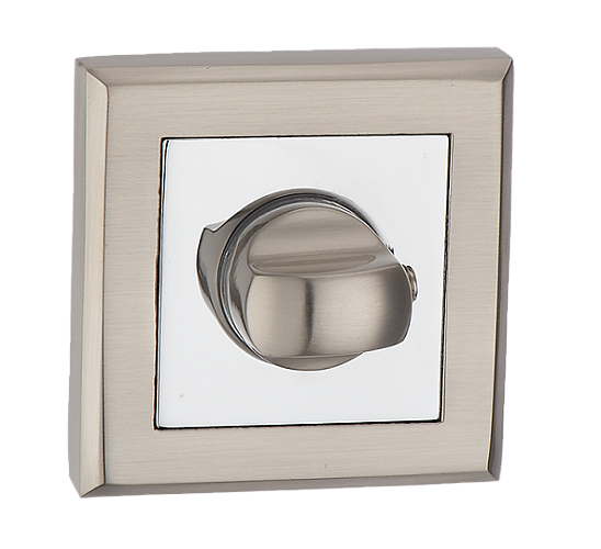 Накладка MVM на замок под WC T7 SN/PC матовый никель/полированный хром (цинковый сплав)