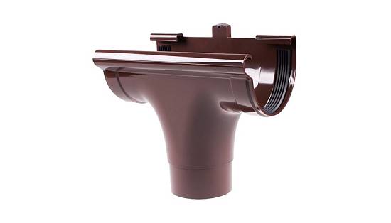 Зливоприймач прохідний Profil (007) коричневий Д 130 (16 шт.)