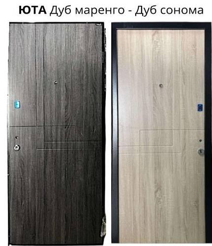 Двері вхідні Портала серія Концепт ЮТА Дуб маренго/Дуб санома 850*2040 ліва