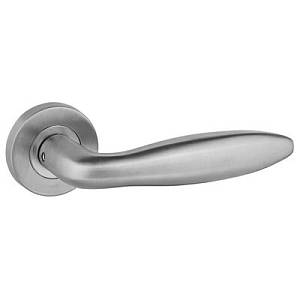 Ручка дверная Siba Insi круглая розета  нержавеющая сталь