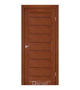 Дверь межкомнатная Darumi Leona Орех роял (800*2000) стекло черное