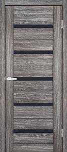 Дверь  Doors Smart С026 дуб браш (800*2000) ПВХ, черное стекло