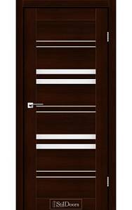 Дверне полотно SLOVENIA StilDoors Каштан (800*2000) ПВХ, стекло сатин