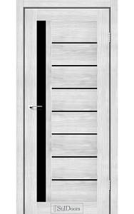 Дверне полотно LONDON StilDoors Сандал (800*2000) ПВХ, стекло черное (СК)