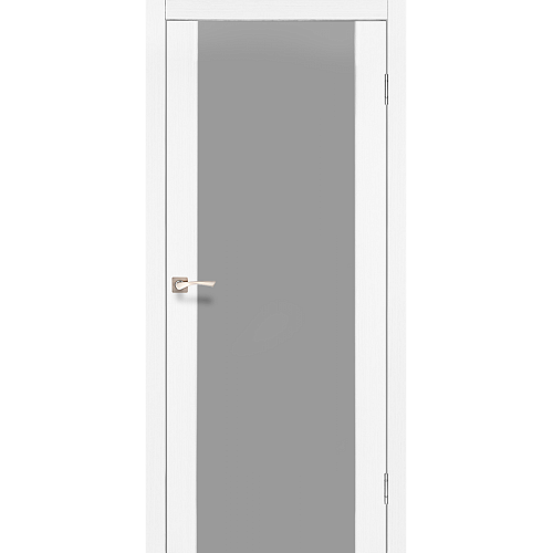 Двери Korfad Sanremo SR-01 белый ясень 0,70х2 стекло триплекс белый