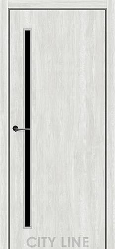 TWISTER City Line Express (400 х 2000, Артвуд  Жасмін, Чорне скло, Звичайна кромка)