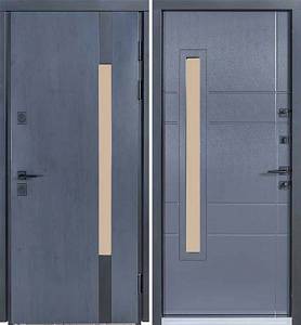 Двері Вхідні Булат Термо Хаус Мод705/431 Темний Антрацит/Вулична Антрацит сірий 950*2050 ліва СЧ