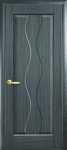 Дверне полотно Новий стиль Волна grey (800*2000) ПВХ De Luxe глухая