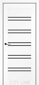 TERENZA City Line Express (800 х 2000, Білий Діамант, Чорне скло)