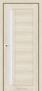 Дверне полотно LONDON StilDoors Атлантик крем (700*2000) ПВХ, стекло сатин