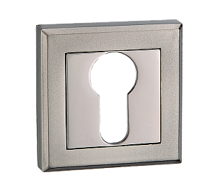 Накладка MVM на замок под цилиндр Е8 BN/SBN черный никель/мат. черный никель (цинковый сплав)