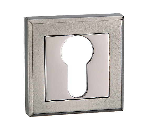 Накладка MVM на замок під циліндр Е8 BN/SBN чорний нікель/мат. чорний нікель (цинковий сплав)