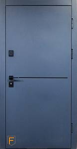 Двері вхідні Форт Нокс Крафт Матовий сірий 7024/Астана пильно-сірий горизонт 950*2030 права вулиця