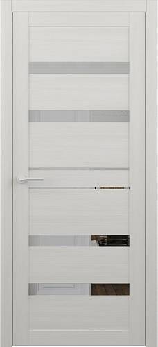 Дверь Luxdoors Дрезден белый (800*2000) покрытие Vinil, стекло зеркало
