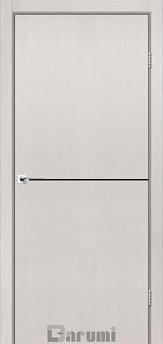 Дверне полотно Darumi  PLATO LINE PTL-03, 600 х 2000, Дуб ольс, Чорна+ал.торець