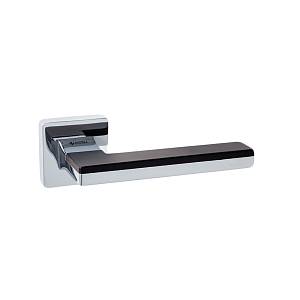 Дверная ручка SYSTEM Larissa RO11 CR-CR/AL6 Хром / Хром / Черные вставки