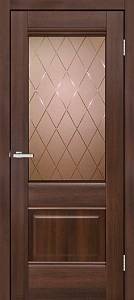 Дверь  Doors Smart С070 дуб бордо (800*2000) ПВХ, стекло бронза (Ск)