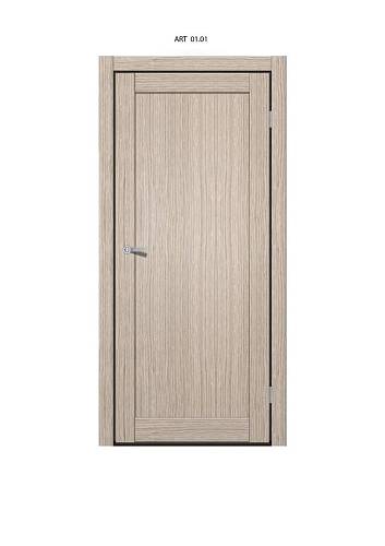 Дверь Art Door  ART 01.01 дуб (800х2000мм.) ПВХ глухая