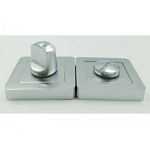 Фиксатор Trion квадратный  WC 74-AL (ZL09+knob-AL) BC-P total браш хром