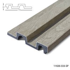 Панель стеновая полимерная Клевер  11920- 333 SP (119*21*2900мм) (12шт/уп)