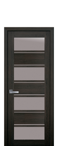 Двері Новий Стиль Еліза дуб мускат (600 * 2000) ПВХ Ультра скло сатин