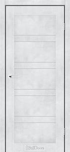 Дверне полотно ANTALYA 800 х 2000, Світлий Бетон, Сатин білий