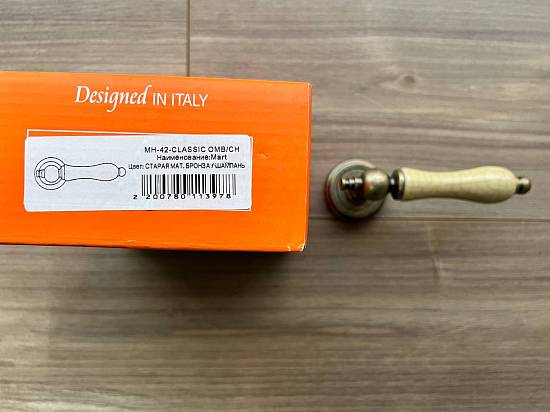 Дверные ручки Morelli Exclusive Dyi MH-42-CLASSIC OMB/CH ЦАМ бронза/шампань