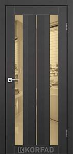 Двери Korfad Aliano AL-01 Super Pet антрацит 800*2000 зеркало бронза двухстороннее
