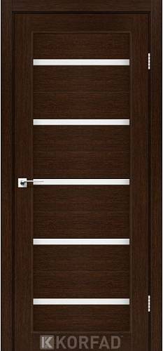 Двери Korfad Porto РR-02 венге  0,80х2 стекло сатин белый