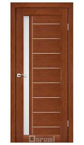 Дверь межкомнатная Darumi Bordo Орех роял (800*2000) стекло сатин белое