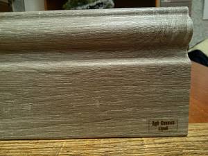 Плінтус МДФ Супер Профіль h 110 Дуб Сонома Сірий ПП16110 (2800х110х16мм) (8шт/уп/22,8кг)