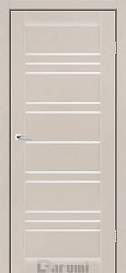 Дверь межкомнатная Darumi Versal Дымчатый краст (800*2000) стекло сатин белый