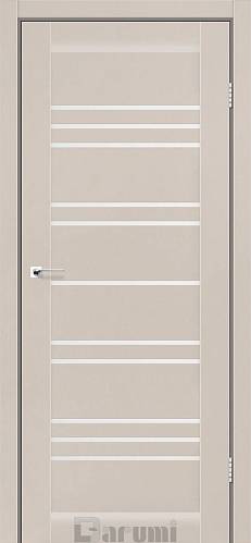 Дверь межкомнатная Darumi Versal Дымчатый краст (800*2000) стекло сатин белый